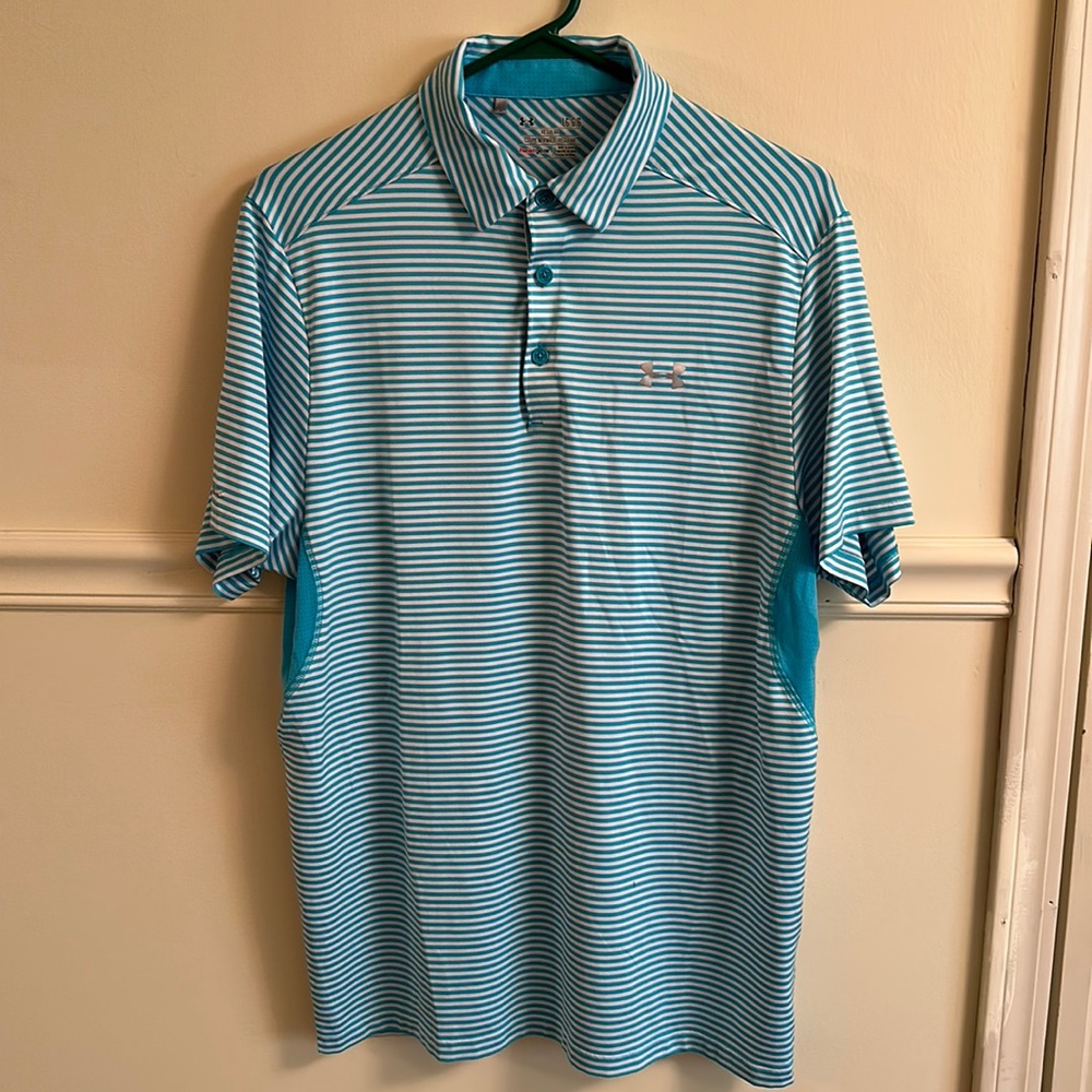 Under Armour Men’s Size Large L golf polo in great condition